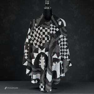 💖 Sibylle Lyn Graphic Suede Circle Cape 💖